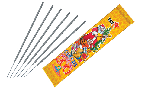  Бенгальские свечи 6 шт 200 мм в пакете  в Кургане